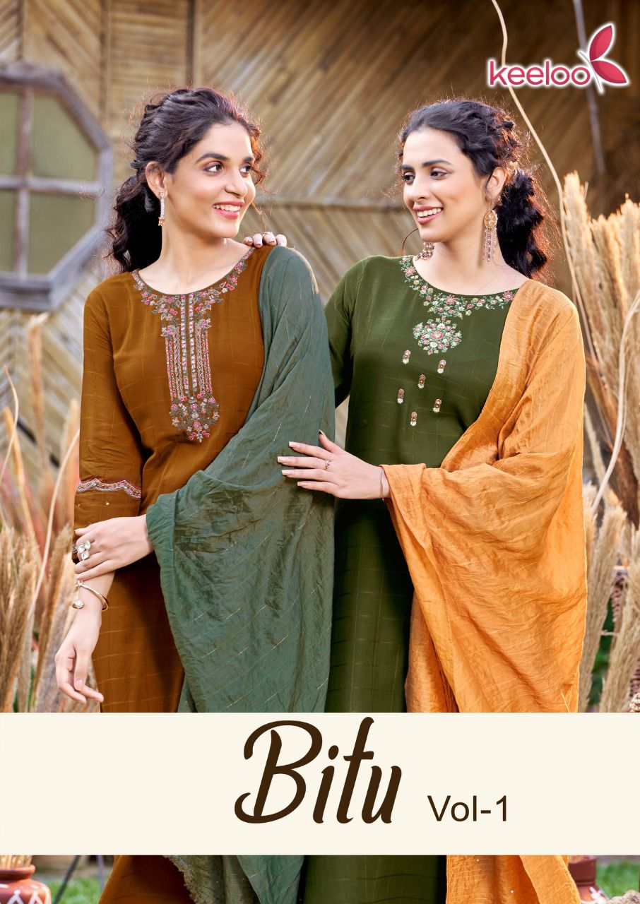 Koodee Bitu 1 New Fancy Exclusive Wear Kurti Pant With Dupatta Readymade Collection